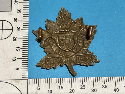 WW1 C.E.F 27th City of Winnipeg Regt collar badge