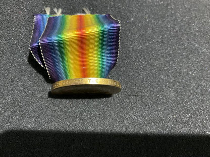 Victory medal; L-29595 A.SGT E.V DAVY