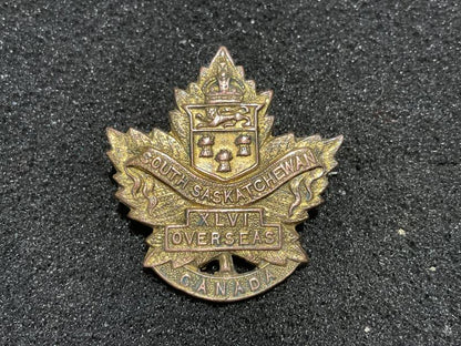 Gradia Militaria -  WW1 C.E.F 46th Battalion ‚ÄòSouth Saskatchewan‚Äô collar