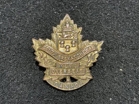 Gradia Militaria -  WW1 C.E.F 46th Battalion ‚ÄòSouth Saskatchewan‚Äô collar