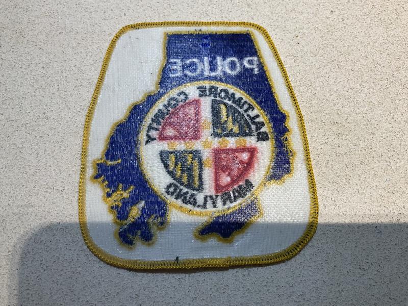 Baltimore County , Maryland, police patch