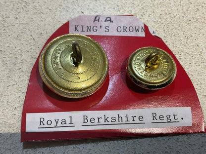 K/C Royal Berkshire Regiment anodised buttons