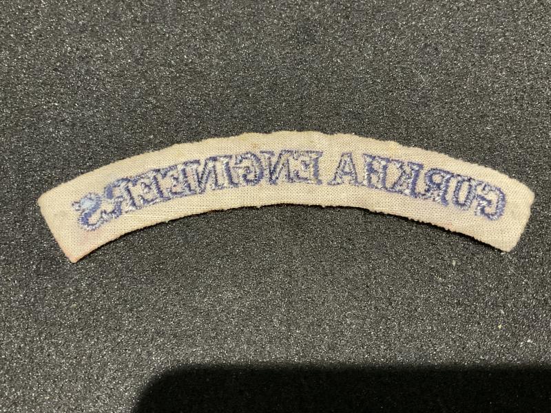 GURKHA ENGINEERS cloth shoulder title