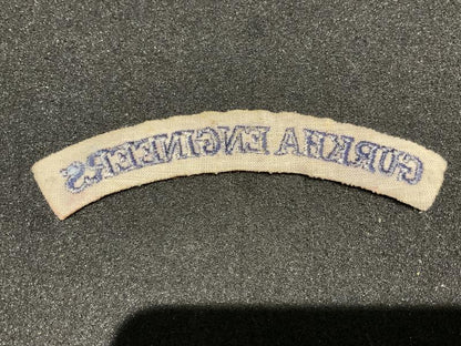 GURKHA ENGINEERS cloth shoulder title