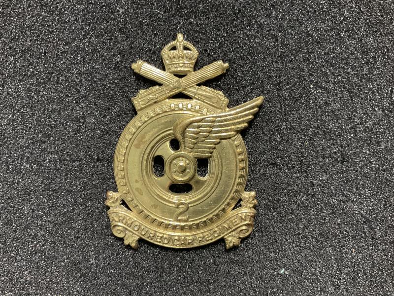 WW2 Canadian 2nd Armoured car Regiment cap badge