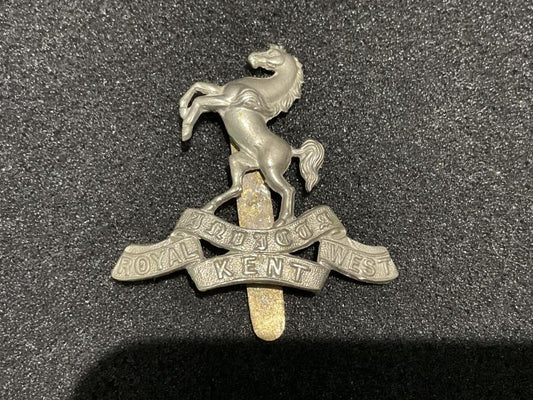 Gradia Militaria -  WW2 Royal West Kents O.Rs cap badge