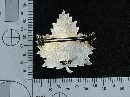 WW1 Canadian Military H.Q officers silver cap badge