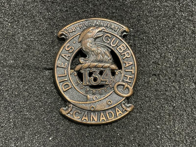 WW1 C.E.F 13th Inf Batt, 48th Highlanders collar badge