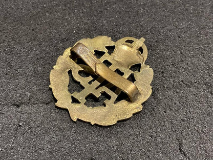 WW2 Officers A.T.S gilded brass cap badge
