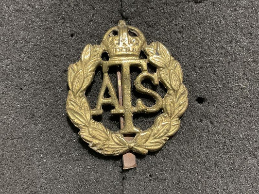 Gradia Militaria -  WW2 Theatre made A.T.S other ranks cap badge