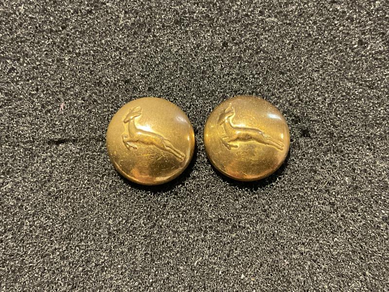 Gradia Militaria -  South African Infantry brass hat buttons