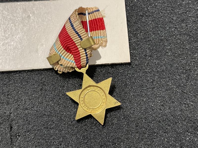 Australian made miniature Africa star & 8th Army bar