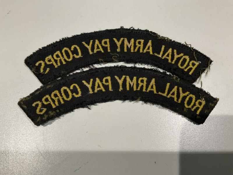 ROYAL ARMY PAY CORPS cloth shoulder titles