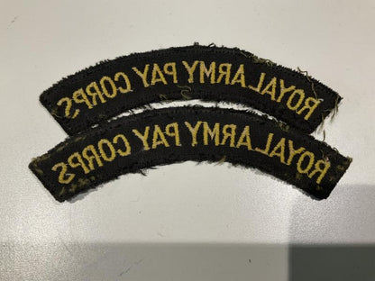 ROYAL ARMY PAY CORPS cloth shoulder titles