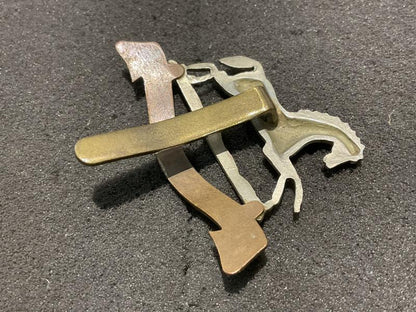 Early 3rd The Kings Own Hussars officers cap badge