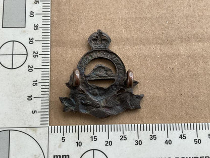 WW2 R.C.A.P.C Officers collar badge