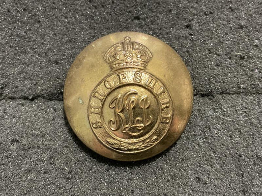 Gradia Militaria -  K/C Shropshire Light Infantry gilded brass button