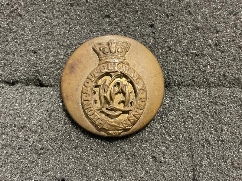 Gradia Militaria -  Post 1881 K.S.L.I Officers 2 part button