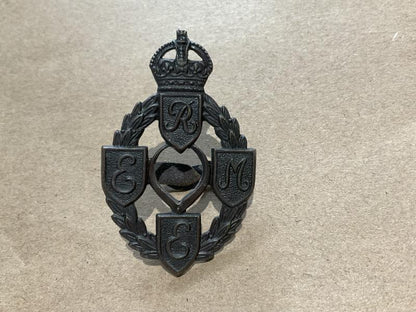 Gradia Militaria -  WW2 R.E.M.E Officers service dress cap badge