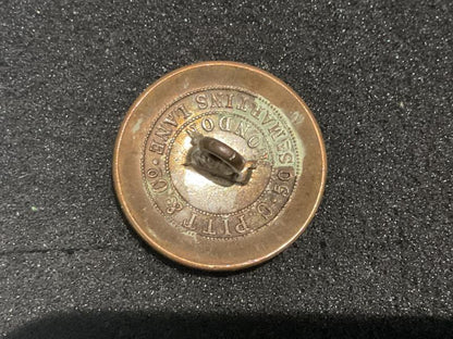 Dogs Head silver plated Hunt/Livery button