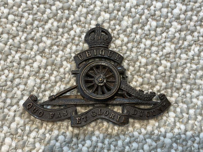 Gradia Militaria -  Post 1902 Royal Artillery O.S.D cap badge