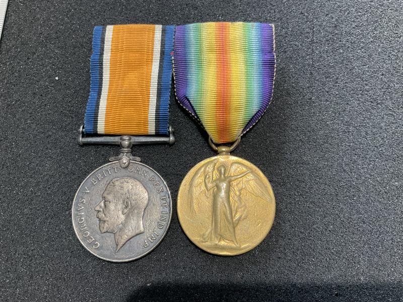 Gradia Militaria -  Pair; 4198 PTE P.BOYLE K.R.R.C (plus 3 other Regts)