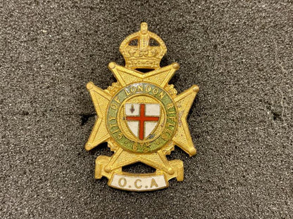 Gradia Militaria -  6th City of London Rifles O.C.A lapel badge
