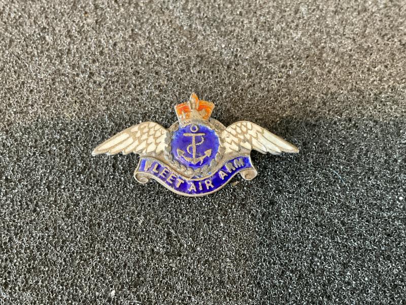 Gradia Militaria -  Fleet Air Arm silver & coloured enamel lapel badge