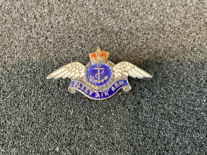 Gradia Militaria -  Fleet Air Arm silver & coloured enamel lapel badge