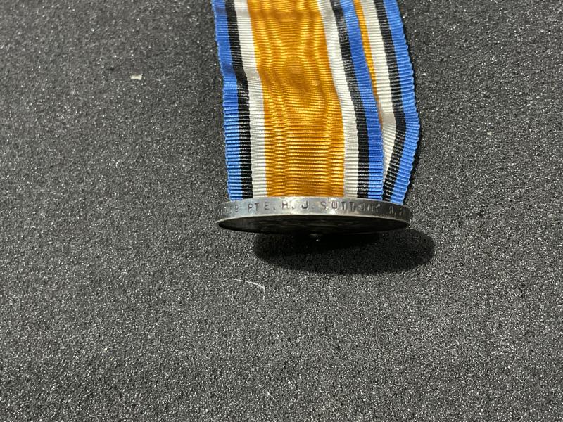 WW1 11TH Bt, R.FUS Pte SUTTON casualty War medal