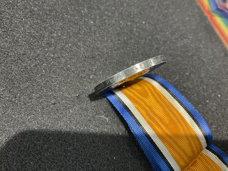 WW1 K.I.A War medal 16th COY M.G.C / R.W.Kents