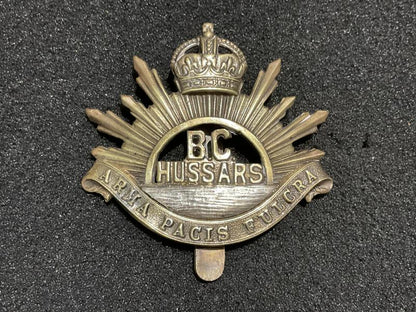 Gradia Militaria -  Canadian B.C Hussars bi/metal cap badge by Scully