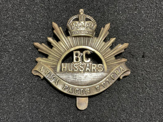 Gradia Militaria -  Canadian B.C Hussars bi/metal cap badge by Scully