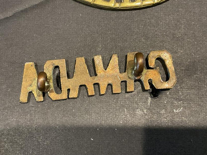 WW1 C.E.F voided CANADA shoulder title