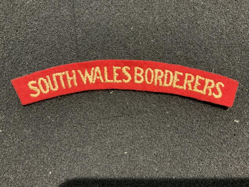 Gradia Militaria -  SOUTH WALES BORDERERS Cloth shoulder title