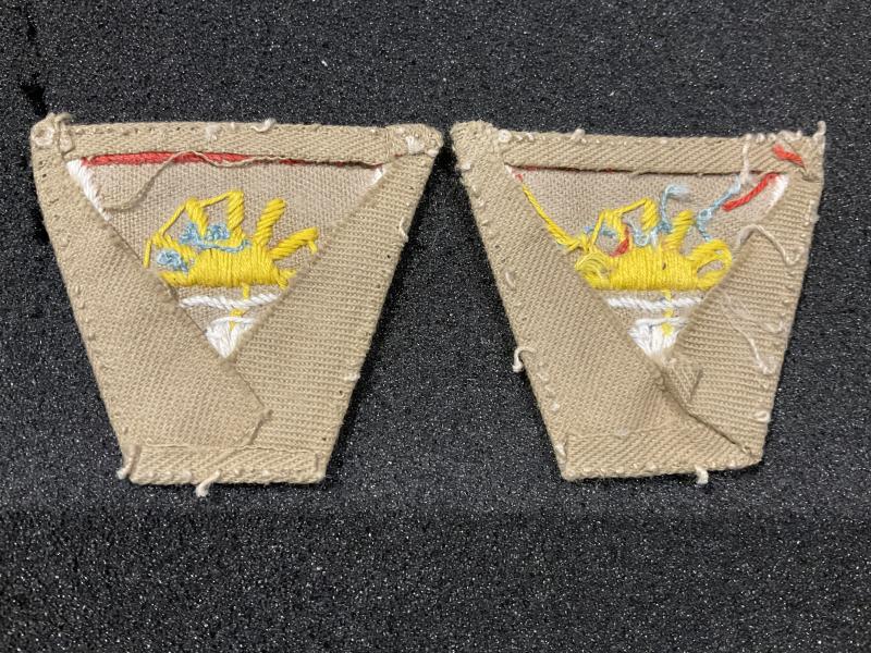 102nd Coast Brigade R.A matched pair of formation signs