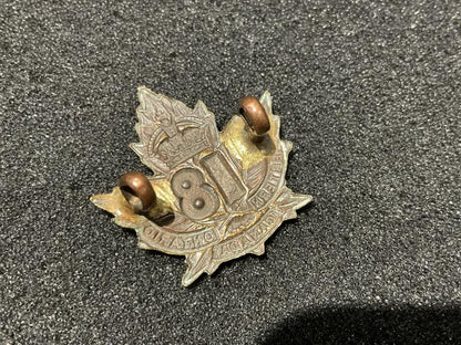 WW1 C.E.F 18th Infantry Battalion collar badge