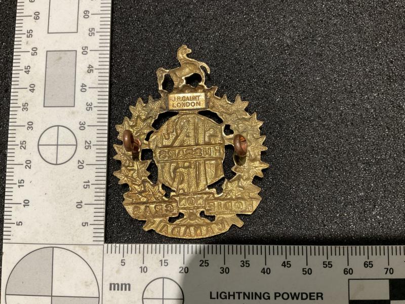 First hussars of Canada cap badge by Gaunt London