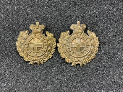 Gradia Militaria -  Q.V.C Northamptonshire Regiment brass collars