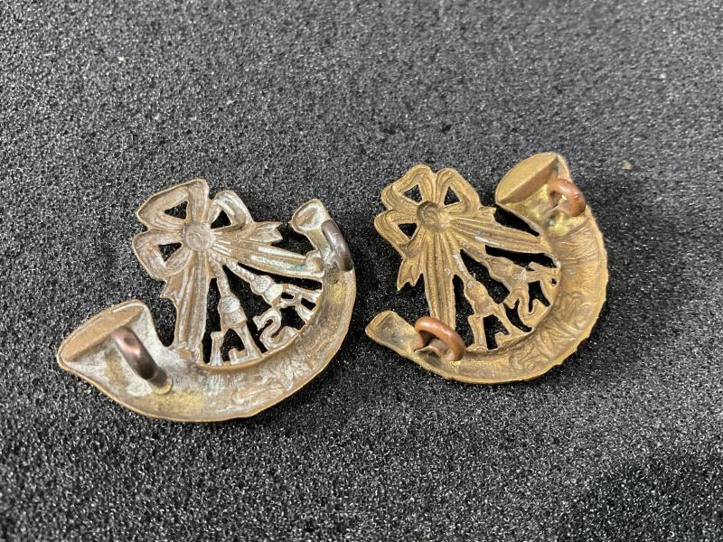 K.S.L.I brass collar badges