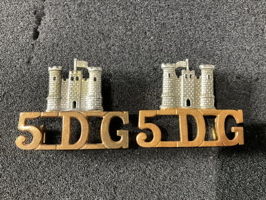 Gradia Militaria -  5th Dragoon Guards Shoulder Titles