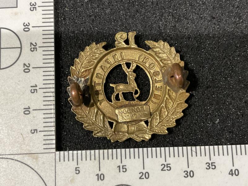 NZ 12th (Nelson) Regiment collar badge by gaunt