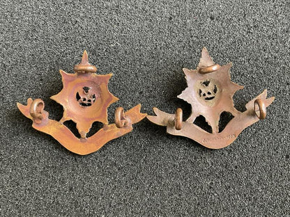 WW1 The Worcestershire Regiment O.S.D collars