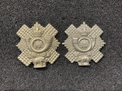 Gradia Militaria -  WW1/2 Highland Light Infantry collar badges