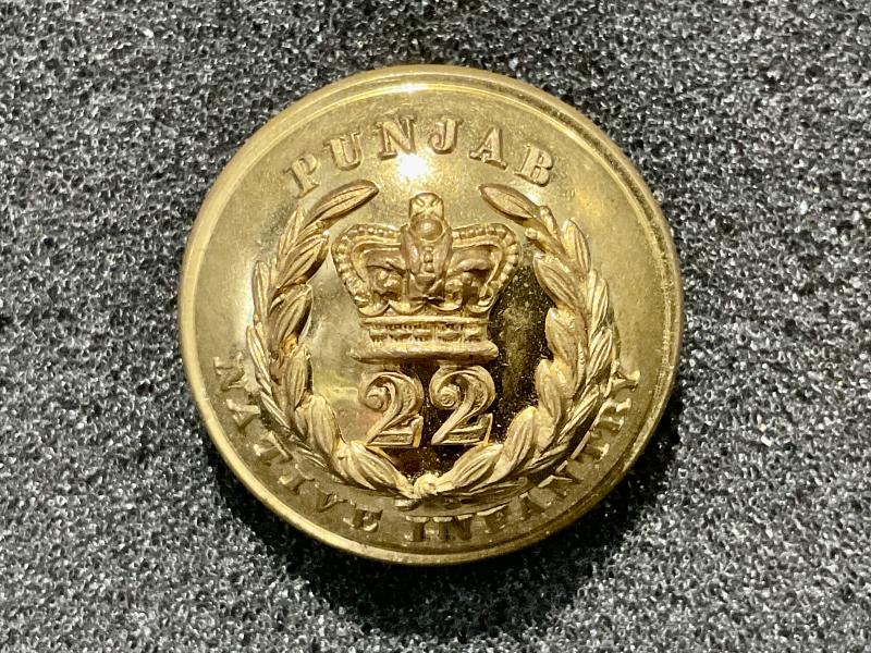 Gradia Militaria -  QVC 22nd Punjab Native Infantry officers button