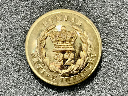 QVC 22nd Punjab Native Infantry officers button