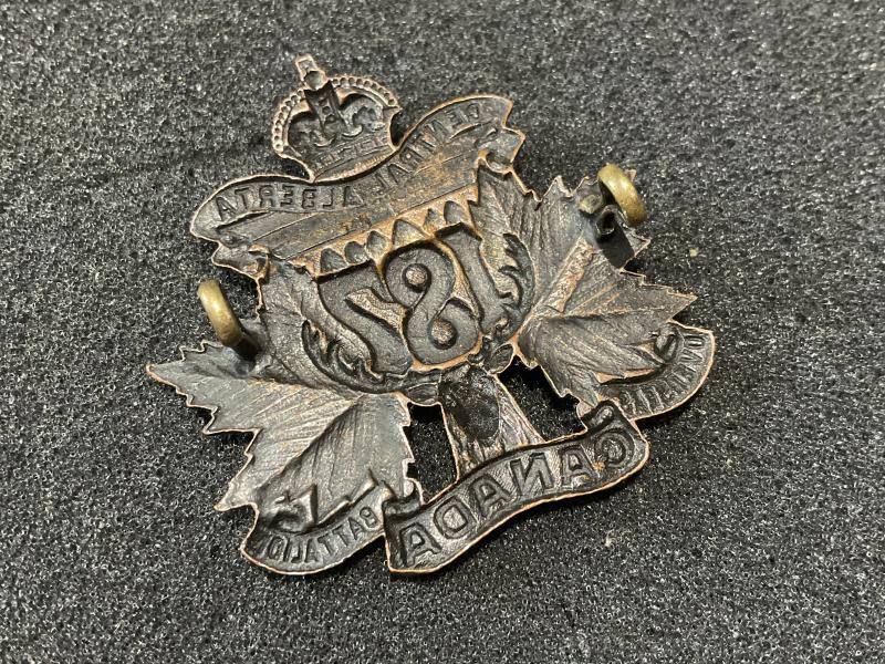 WW1 C.E.F 187th Inf Battalion officers cap badge