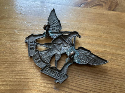 WW2 S.A Regiment De Wet cap badge