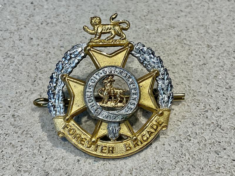 Gradia Militaria -  Forester Brigade officers No 1 dress cap badge