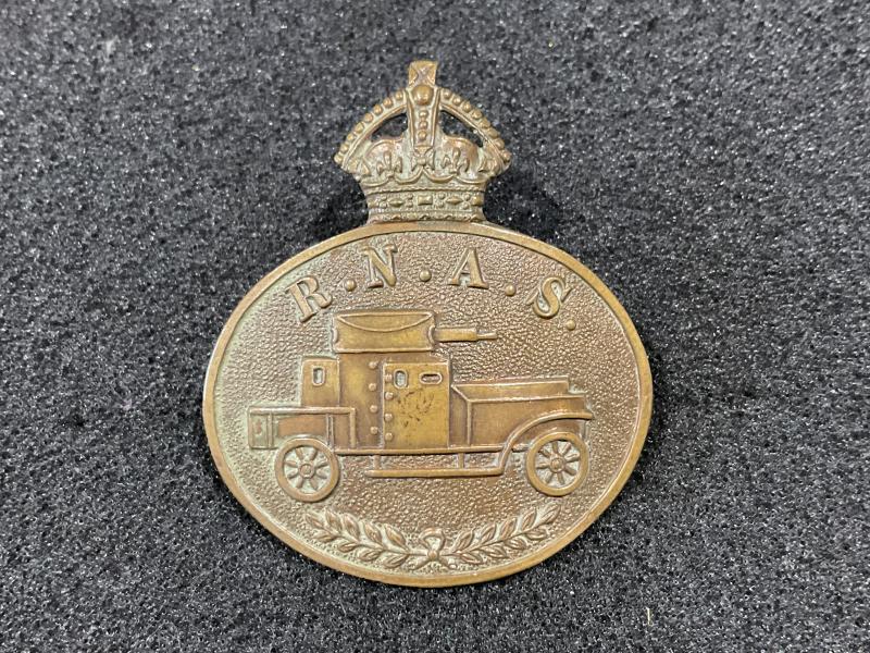 Gradia Militaria -  WW1 R.N.A.S Armoured Car section cap badge